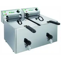 ELECTRIC FRYER - Mod. FR88R - Tank 8 + 8 LT oil capacity - Single phase - CE APPROVED