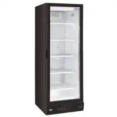 REFRIGERATED CABINET IN PAINTED SHEET METAL - STATIC WITH AGITATOR - Mod HT372ZST B - CAPACITY 382 L - N. 1 GLASS DOOR - TEMPERATURE -18°/-24°C - DIMENSIONS cm L 64 x D 67 x H 187,5 - CE STANDARD
