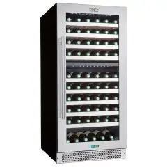 Refrigerated wine display ventilated with temperature from +5 to +12 °C and from +12 to +20 °C Forcar G-VI120D