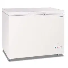 Chest freezer with solid lid model GELO 350 PS, temperature -18&deg;C / -24&deg;C, gross capacity 304 Lt, external dimensions 1035 x 750 x 880 mm.