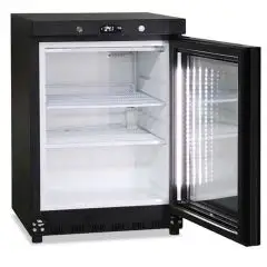 Freezer cabinet model GN 200 G BT BLK, temperature -15&deg;C / -20&deg;C, gross capacity 200 Lt, external dimensions 600 x 625 x 850 mm.