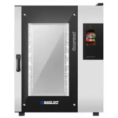 ELECTRIC CONVECTION AND STEAM OVEN WITH TOUCH SCREEN CONTROLS -  Cod. GOURMET 10T GN2/1 MASTER PRO - SUITABLE FOR GASTRONOMY - Capacity: n. 10 GN 2/1 o n. 20 GN 1/1 baking trays - Power Kw 24 - Electric power supply: 230/400 V 50/60 Hz - Max temperature: 