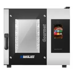 ELECTRIC CONVECTION AND STEAM OVEN WITH TOUCH SCREEN CONTROLS -  Cod. GOURMET 5TE MASTER PRO - SUITABLE FOR GASTRONOMY - Capacity:n. 5 GN 1/1 (cm 32,5x53) baking trays - Power Kw 5,5 - Electric power supply: 230/400 V 50/60 Hz - Max temperature: 300°C - E