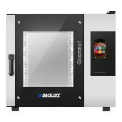 ELECTRIC CONVECTION AND STEAM OVEN WITH TOUCH SCREEN CONTROLS -  Cod. GOURMET 6TE GN 2/1 MASTER PRO - SUITABLE FOR GASTRONOMY - Capacity: n. 10 GN 1/1 (cm 32,5x53) baking trays - Power Kw 17,5 - Electric power supply: 230/400 V 50/60 Hz - Max temperature: