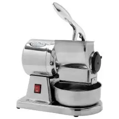 GRATER - MOD. GRAGM - SUPPLY V 230/50Hz SINGLE PHASE - POWER Kw 0,38 (0,5 Hp) - PRODUCTION PER HOUR Kg 30 - DIMENSIONS cm 17 X 28 X 31 - CE STANDARDS