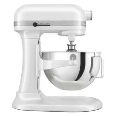 KITCHENAID PLANETARY MIXER - Mod K55W Heavy Duty White - Metal Structure - 1 Bowl lt 5,2 - Power 375 W - Single-phase Power Supply 220-240V - Dimensions cm L 28,7 x D 37,1 x H 41,9