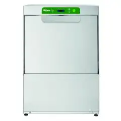 ELECTRONIC GLASS WASHER - STAINLESS STEEL AISI 304 - Mod LABI 35N - MAX CLEARANCE 25 cm - SQUARE RACK 35 x 35 cm - CYCLE 9", 90", 120", 180" - RINSE AID DISPENSER - DIMENSIONS 44 x 49,7 x 64 cm