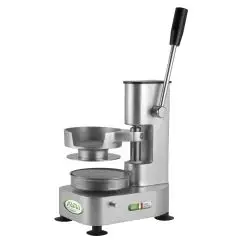 MANUAL HAMBURGER MAKER - MOD. PRAM13 - MOULD DIMENSIONS Ø cm 13 - DIMENSIONS Cm 19 X 30 X 28 - CE STANDARDS