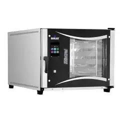ELECTRIC CONVECTION AND STEAM OVEN WITH TOUCH SCREEN PANEL WITH ICONS - Code MISTRAL 5T M14 VISION - SUITABLE FOR BAKERY AND PASTRY - AUTOMATIC WASHING - VENTILATED - Tray oven capacity n. 5 cm 40 x 80 or 46 x 76 - Power kW 9 - Power supply 400 V 50/60 Hz