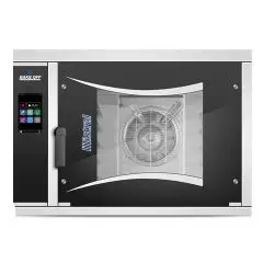 CONVECTION AND STEAM GAS OVEN WITH TOUCH SCREEN PANEL WITH ICONS - Code MISTRAL 6TTR M14 VISION - SUITABLE FOR BAKERY AND PASTRY - VENTILATED - Tray oven capacity n. 6 cm 60 x 40 or 66 x 46 - Power kcal/h 8.600 - AUTOMATIC WASHING - Dim.100 x 99 x h 69,5 
