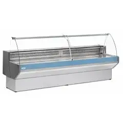Neutral food counter (without unit and without evaporator) - Mod PATAGONIA NEU - Display surface depth: 74 cm