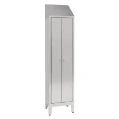 Stainless steel wardrobe locker  - N.1 COMPARTMENT - n.2 doors