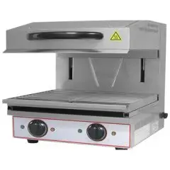 SALAMANDER - Mod. SA 600 - Cooking surface cm 59x32 - 2 individual thermostats - Power kW 4 - Single phase - Dimensions cm L 60 x D 52 x 53h - EC standards