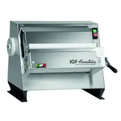 DOUGH SHEETER EQUIPPED FOR PASTA CUTTER - MOD. 2300/SPT40 - ROLLERS: 1 pair - SINGLE PHASE V 230/50Hz - POWER Hp 0,5 - ROLLERS cm 40 - EC stanadards
