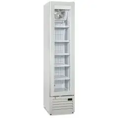 Refrigerated display case - Ventilated - Mod THIN FREEZER WHITE - Capacity L 165 - N 1 glass door - Temperature -17/-22&deg;C - Dimensions cm L 42 x D 60 x H 188