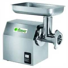 COMMERCIAL MEAT MINCER 12/C - (Removable mincing set) - Stainless steel mincing set - Power hp 1 - 750W 230V Single phase - Production per hour Kg/h 100-160 - CE APPROVED