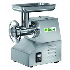 COMMERCIAL MEAT MINCER 22 TSE (removable mincing set) - Stainless steel mincing set - Power hp 1,5 - 1100W 230/400V Three phase - Production per hour Kg/h 300