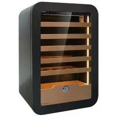 Wine display cooler with capacity Lt 126 and temperature +2 to +20 °C Klimaitalia VINARIUS 40 BLACK