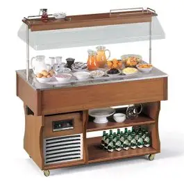 ISLAND BUFFET DISPLAY WITH REFRIGERATED COUNTERTOP - MOD. COLDM ...