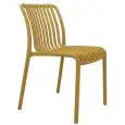 Sedia - colour senape - Structure in polypropylene - Model 073-ZL76SE
