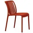 Sedia - colour rosso - Structure in polypropylene - Model 073-rossa