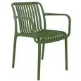 Poltroncina - colour Verde - Structure in polypropylene - Model 075-ZL77V-03