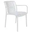 Poltroncina - colour white - Structure in polypropylene - Model 075-ZL77W-01