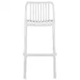 Sgabello - colour white - Structure in polypropylene - Model 076-ZL78-W