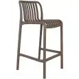 Sgabello - colour brown - Structure in polypropylene - Model 076-ZL78M
