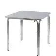 Table - colour aluminium - Structure in aluminium, top in steel stainless - Model 097-MTA013AK