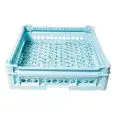 BASE RACK WITH LARGE HOLES AND EXTRA BORDER FOR MIXED ITEMS - MOD. 100104 - RACK DIMENSIONS cm L 50 X D 50 X H 120 - EC STANDARDS