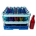 SPECIAL DISHWASHER RACK FOR N. 25 WATER BOTTLES 100 cl. - MOD. 100137 - RACK DIMENSIONS cm L 50 X D 50 - EC STANDARDS