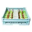 SPECIAL DISHWASHER RACK FOR N. 28 COFFEE CUPS AND SAUCERS - MOD. 100155 - RACK DIMENSIONS cm L 50 X D 50 - EC STANDARDS