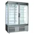 REFRIGERATED PATISSERIE AND ICE CREAM DISPLAY - MOD. TEK/47 - ANODIZED ALUMIIUM EXTERIOR - LOW-E GLASS - TEMPERATURE °C +5/-25; -5/+10 - TWO SEPARATE COMPARTMENTS - SINGLE PHASE SUPPLY - VENTILATED COOLING - SELECTION OF DISPLAY GLASS ON 1, 2, 3 or 4 SIDE