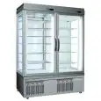 REFRIGERATED PATISSERIE AND ICE CREAM DISPLAY - MOD. TEK/46 - ANODIZED ALUMIIUM EXTERIOR - LOW-E GLASS - TEMPERATURE °C +5/-25 - TWO SEPARATE COMPARTMENTS - SINGLE PHASE SUPPLY - VENTILATED COOLING - SELECTION OF DISPLAY GLASS ON 1, 2, 3 or 4 SIDES - DIME