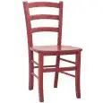 Sedia - colour rosso - Structure e seduta in beechwood - Model 1036-G02-R