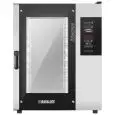 GAS CONVECTION AND STEAM COMBINATION OVEN WITH TOUCH SCREEN CONTROLS - Cod. BISTROT 1065G - SUITABLE FOR BAKERY AND PÂTISSERIE - Capacity: n. 10 cm 40x60 or 46x66 baking trays - Power Kw 16,5 - SINGLE PHASE 230 V 50/60 Hz - Max temperature: 270°C - Turbo-