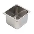 Stainless steel ice cream tank - Dimensions cm 16,5x16,5 (inside mm 150x130) - Height cm 12 - Lt 2,5