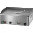 ELECTRIC COUNTERTOP GRIDDLE - Mod. FRY2/LR - 1/2 smooth plate 1/2 grooved plate - Power 6 kW - Cooking surface cm L 65 x 48 - Three phase - CE APPROVED