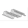 8 PLATE RACK - RILSAN WIRE - Dimensions cm 38x38