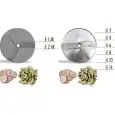 VEGETABLE SLICER DISCS for mod. chef - for slicing