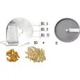 VEGETABLE SLICER DISCS - Mod. BG - for chef models  600 - 800 - matchstick cut - to be used with mod. E disc