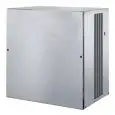 FLAT CUBE ICE MACHINE - VERTICAL EVAPORATOR SYSTEM - Cod. DZ950 -CUBE TYPE gm 7 - PRODUCES UP TO kg 400/24 h - Fits with ice bin QF530/ U420/ U830/ SC280 - Dimensions cm L 77 x D 55 x H 80,5 - EC standards-