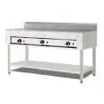 GAS PIADINA GRIDDLE POLLINI - Model C.P10 - Stainless steel feet - Chrome plate - Heat capacity KW 16,5 - EC standards