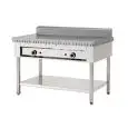 GAS PIADINA GRIDDLE POLLINI - Model C.P8 - Stainless steel feet - Chrome plate - Heat capacity KW 13,4 - EC standards