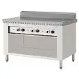 ELECTRIC PIADINA GRIDDLE POLLINI - Model C.PE.8 - Open stainless steel cupboard - Stainless steel plate - Power KW 9 - EC standards