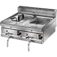GAS FRYER - COUNTERTOP MODEL - EFFE LINE - Mod. SF10DM - Tank oil capacity Lt 10+10 - Power Kw 6,9+6,9 - Power supply METHANE (LPG kit supplied) - CE APPROVED