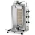 GAS GYROS KEBAB GRILL - (LPG kit included) - Mod. GYR 60M - Stainless steel stucture - Meat capacity Kg 10-30 - Power 10,2 kW - Single phase - CE APPROVED