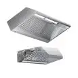 Grade AISI 430  wall-mounted extractor hood (with motor) - baffle filtres- Neon lights