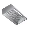 Grade AISI 430 steel wall-mounted hood (no motor) - baffle filtres- Neon lights